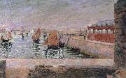 Paul Signac port tn bessin oil on canvas